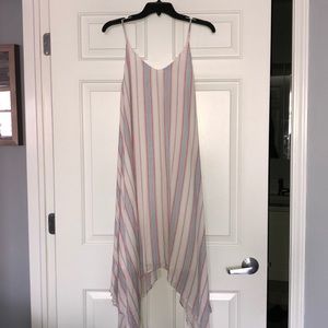 White striped maxi dress